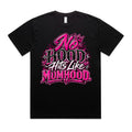 No Hood Hits Like Mumhood Oversized Tee, front