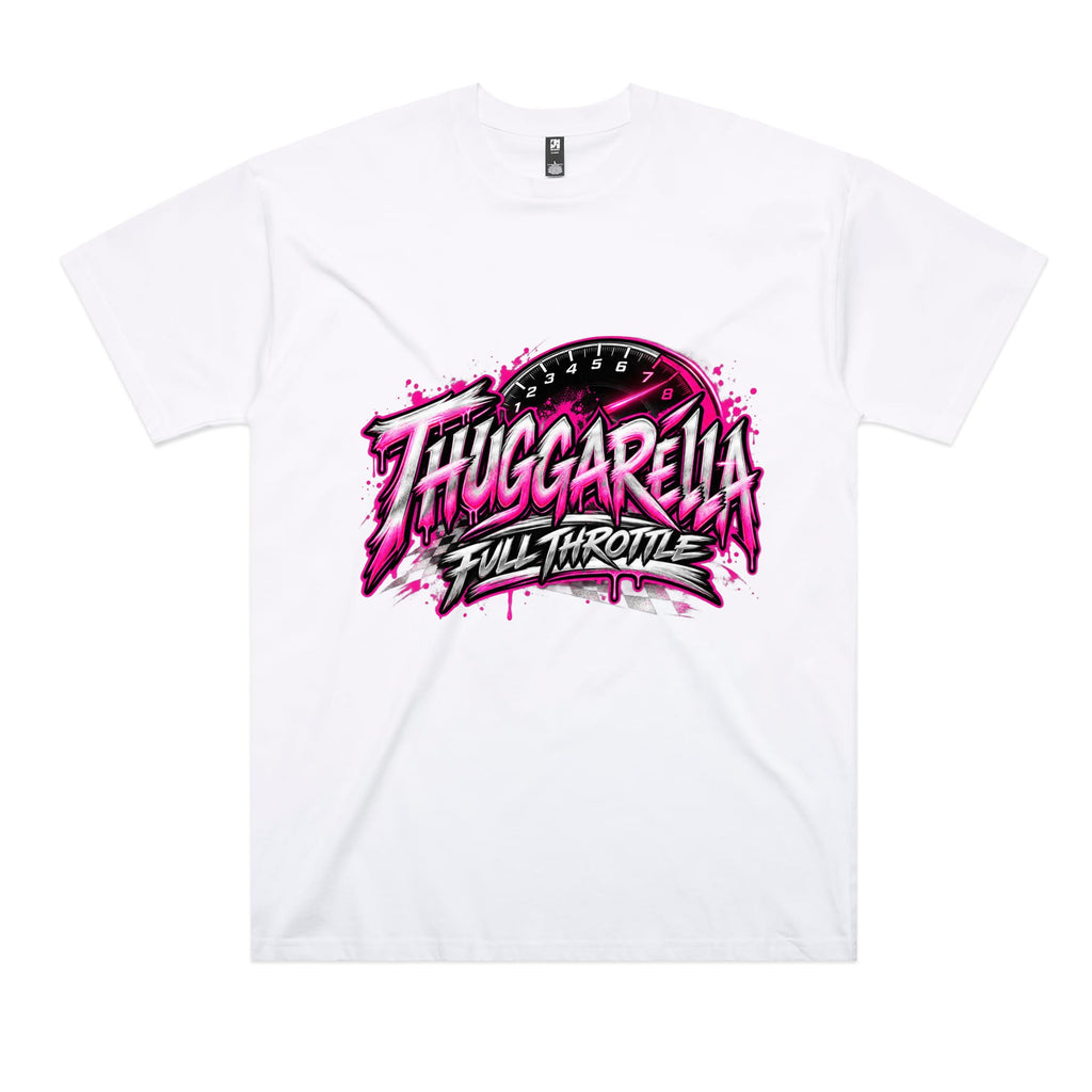 THUGGARELLA Full Throttle Oversized Tee, front
