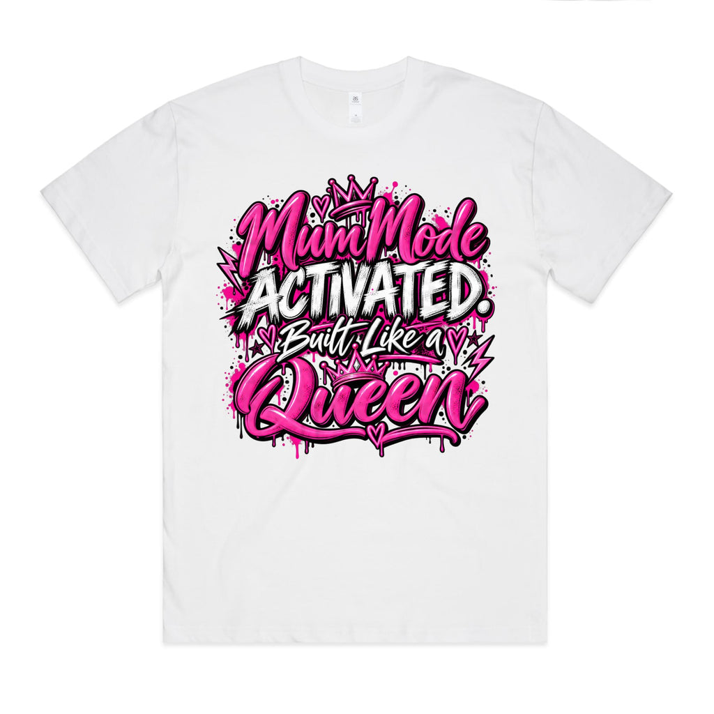 Mum Mode Activated Oversized Tee, front